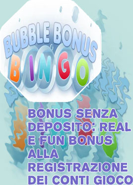 Bonus senza deposito prelevabili