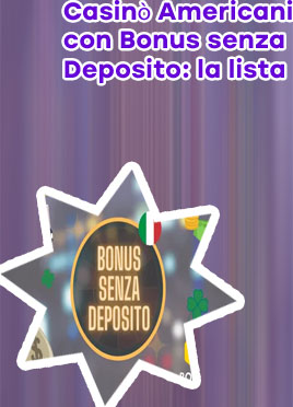 Casino con bonus senza deposito no aams